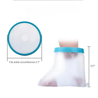 Shower protector for leg cast