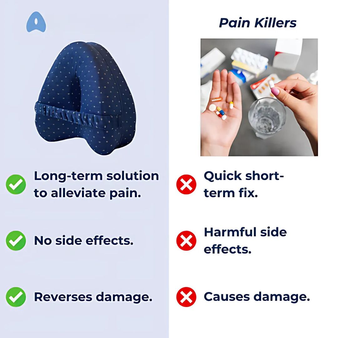 Small pillow to put between knees for pain-free sleep for seniors