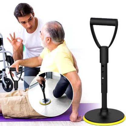 Standing assist device for elderly with adjustable height and anti-slip base