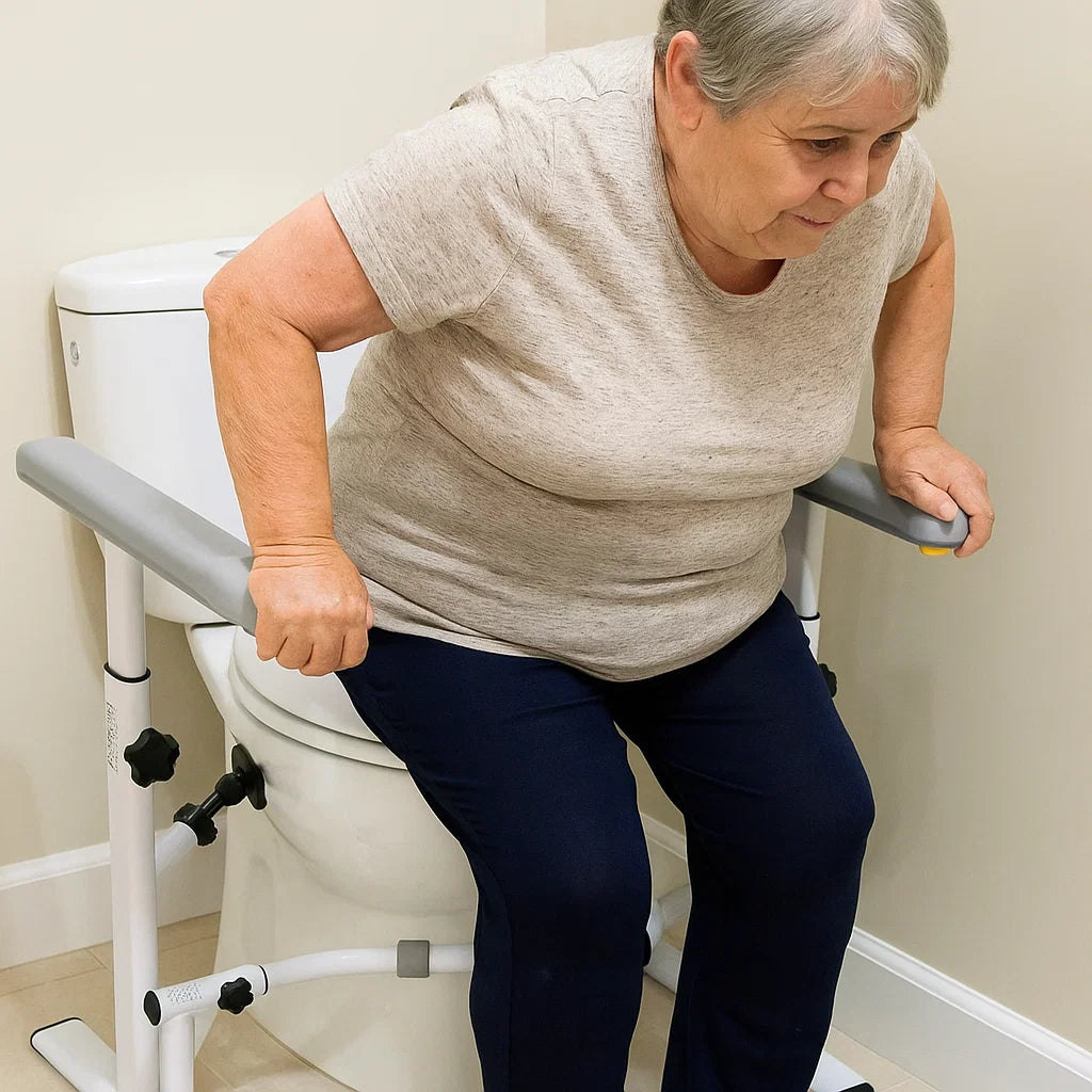 Adjustable Toilet Safety Rails for Stability and Comfort