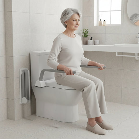 Toilet Safety Frame for Seniors – Foldable Aluminum Alloy Hand Rail