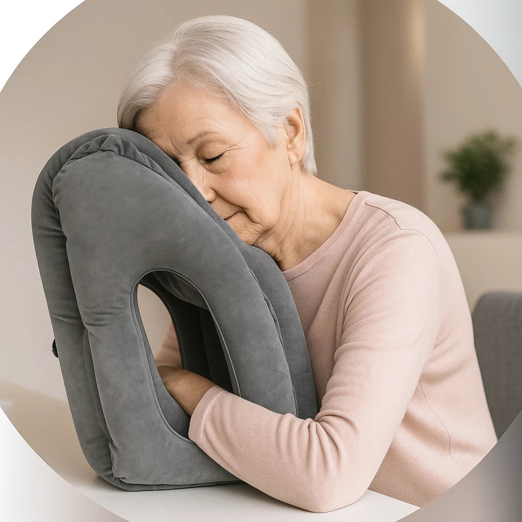Travel Neck Pillow – Neck & Head Support for Airplane, Office & Travel