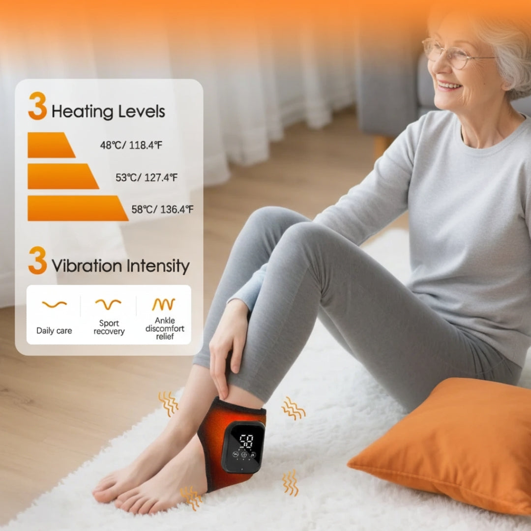 

Anti-Scald Safe Heating Ankle Massager