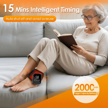 

Adjustable Strap Ankle Wrap with Heat & Vibration