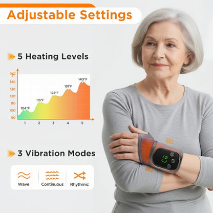 Rechargeable Hot Compress Wrist Wrap for Seniors