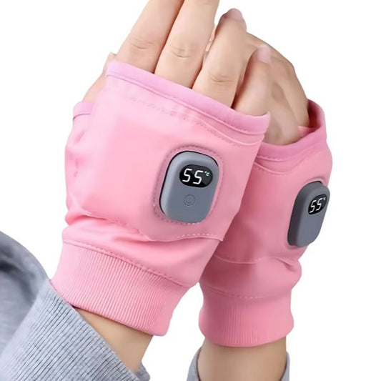 Waterproof Heated Gloves for Winter, USB Rechargeable Outdoor Gloves