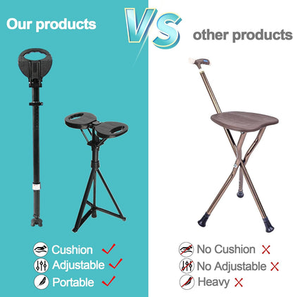 Aluminium Alloy Cane Stool