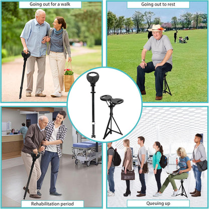 

Non-Slip Rubber Feet Cane Seat for Stability
