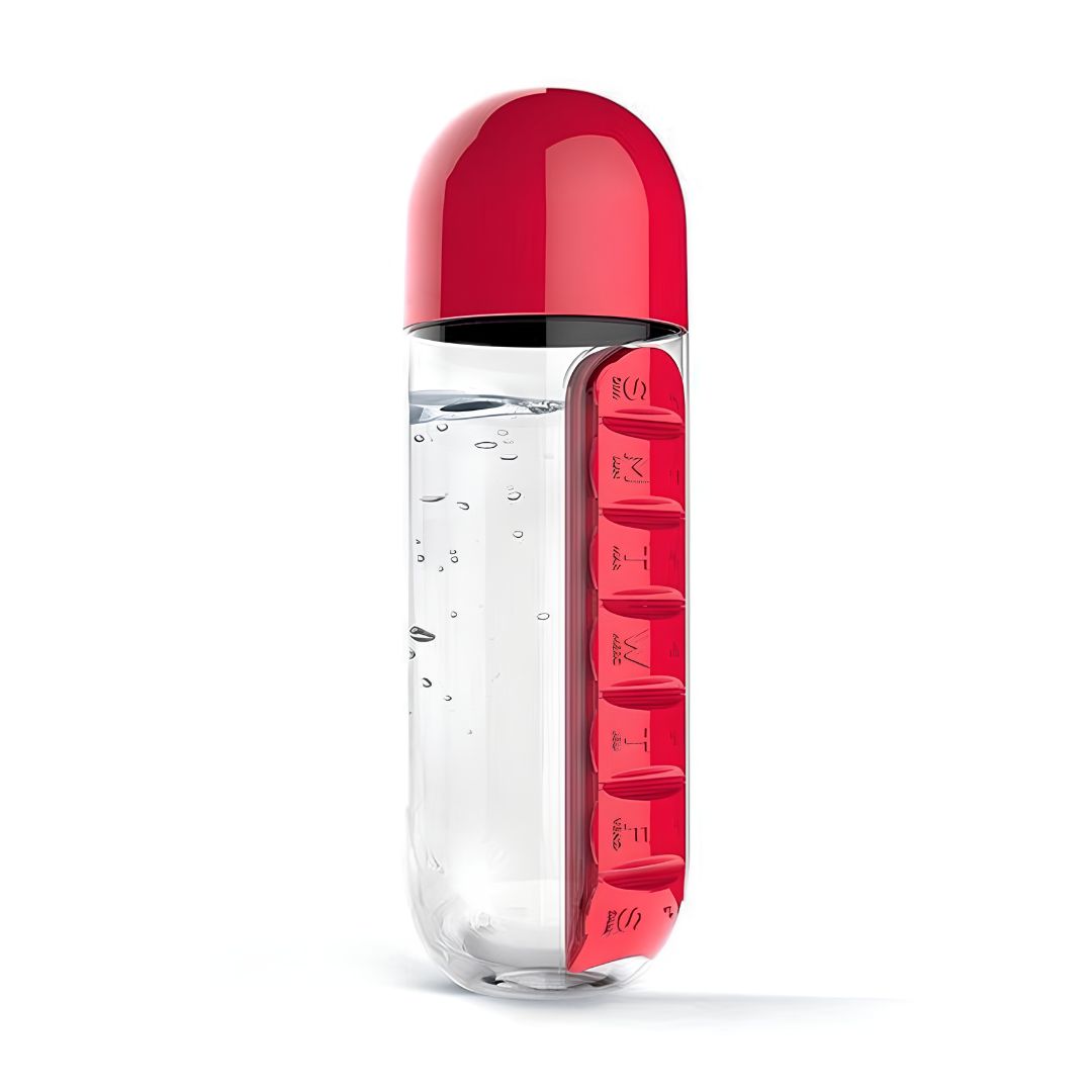 pill organizer water bottle
