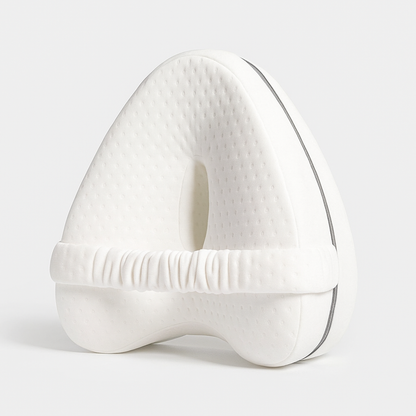 White spine alignment pillow for correct posture and spinal support