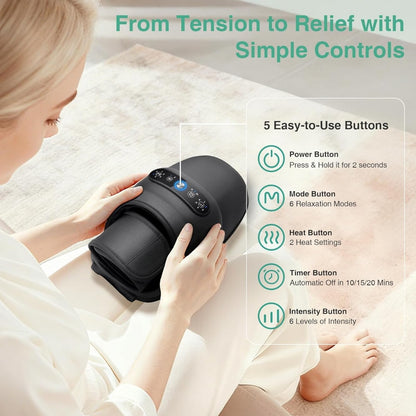 

Heated Hand Massager with Adjustable Modes and Intensity