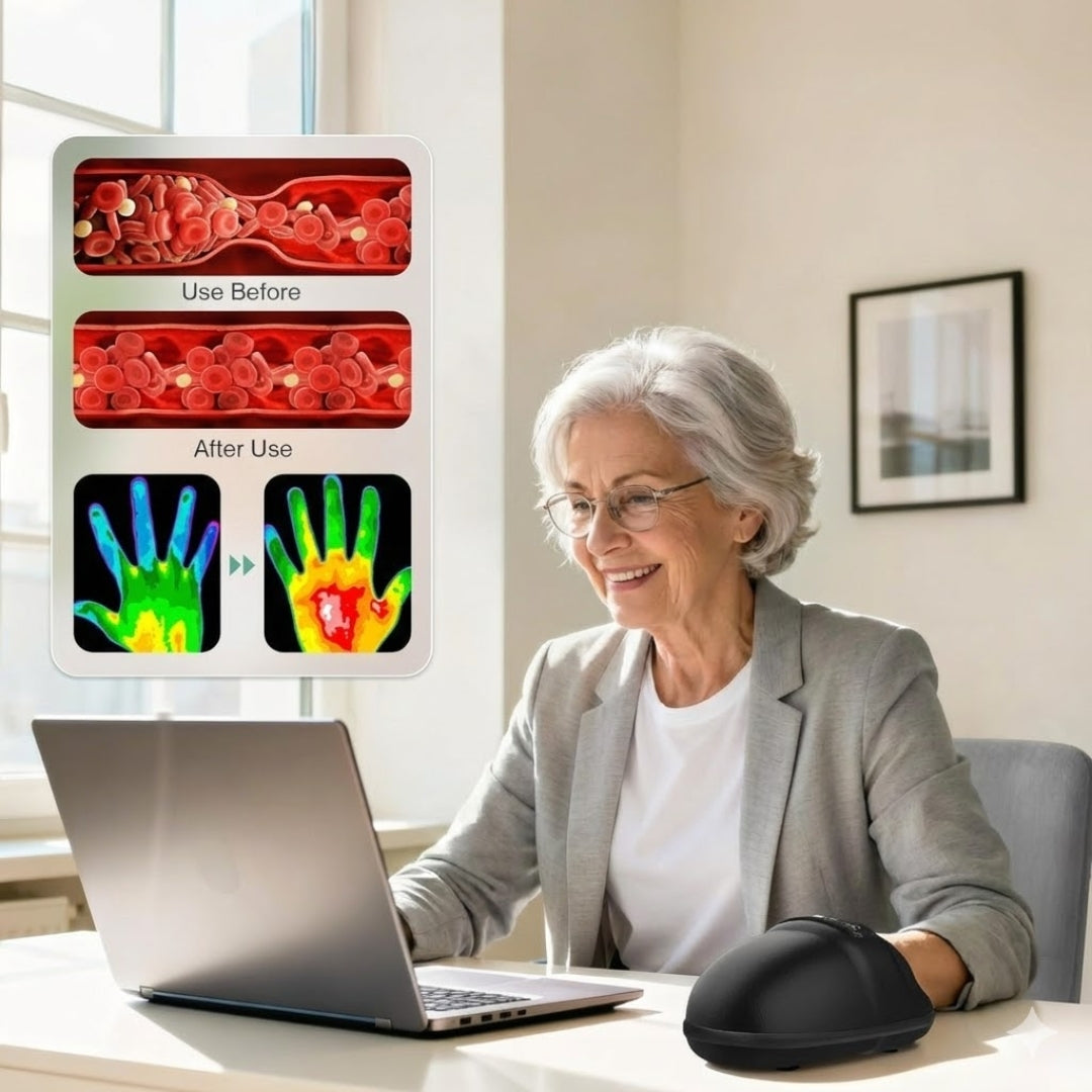 

Cordless Hand Massager for Palm and Finger Relaxation