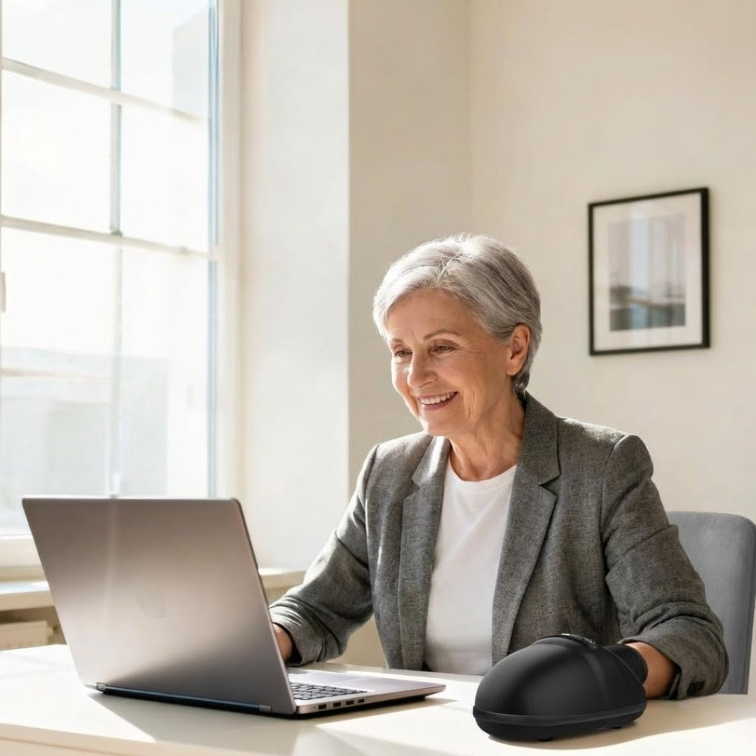 Wireless Electric Hand Massager with Air Compression and Heat