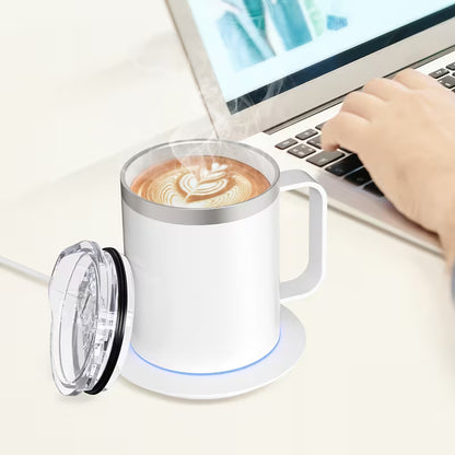 Self Heating Coffee Mug - USB Heated Cup for Seniors, Coffee & Tea Warmer