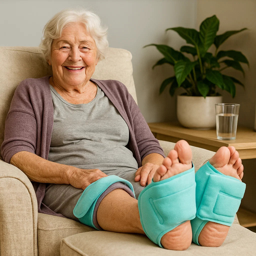 2 Pieces Reusable Ankle Ice Packs – Hot & Cold Gel Therapy for Seniors