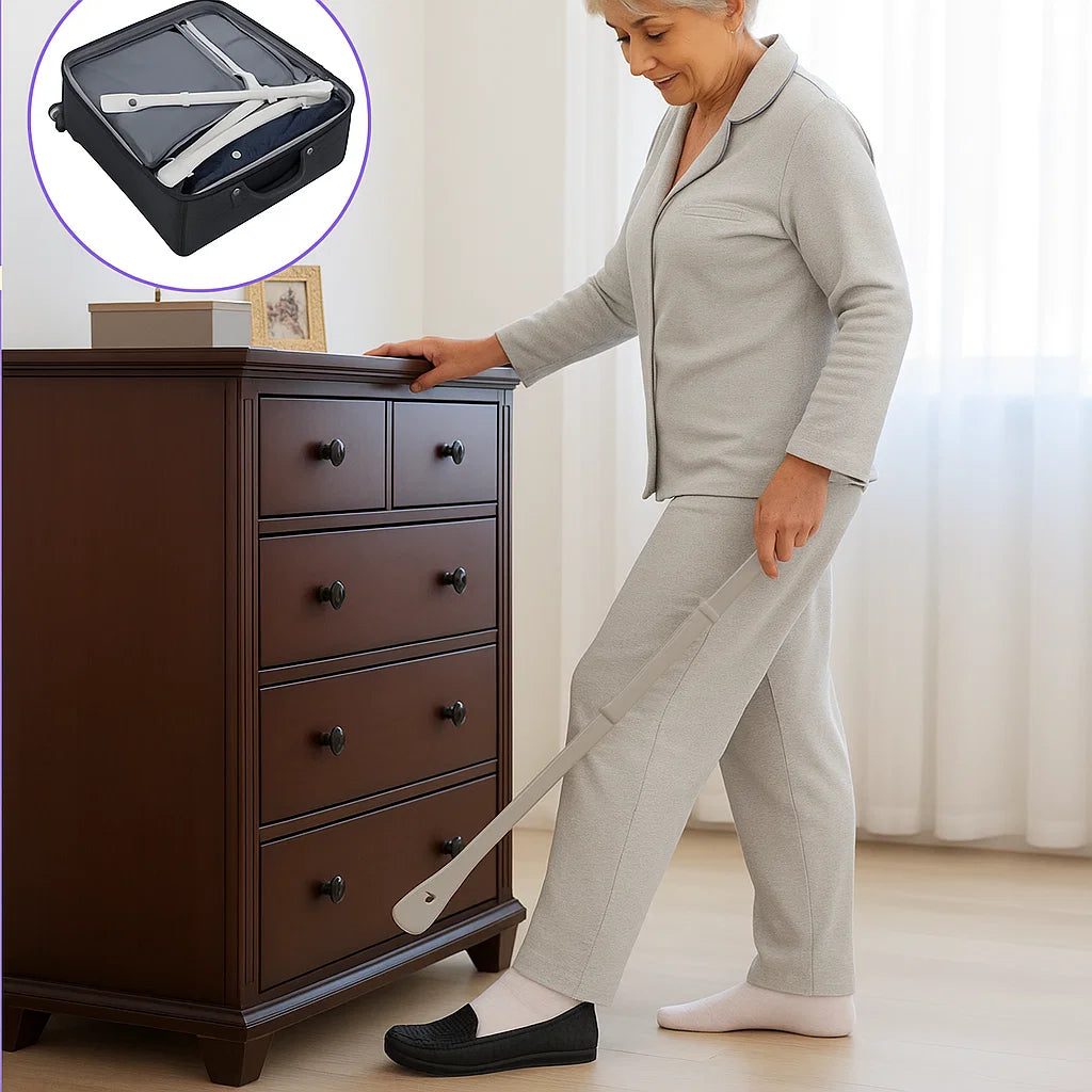 Adjustable 18–26 inch Shoe Horn & Sock Aid for Comfortable Use