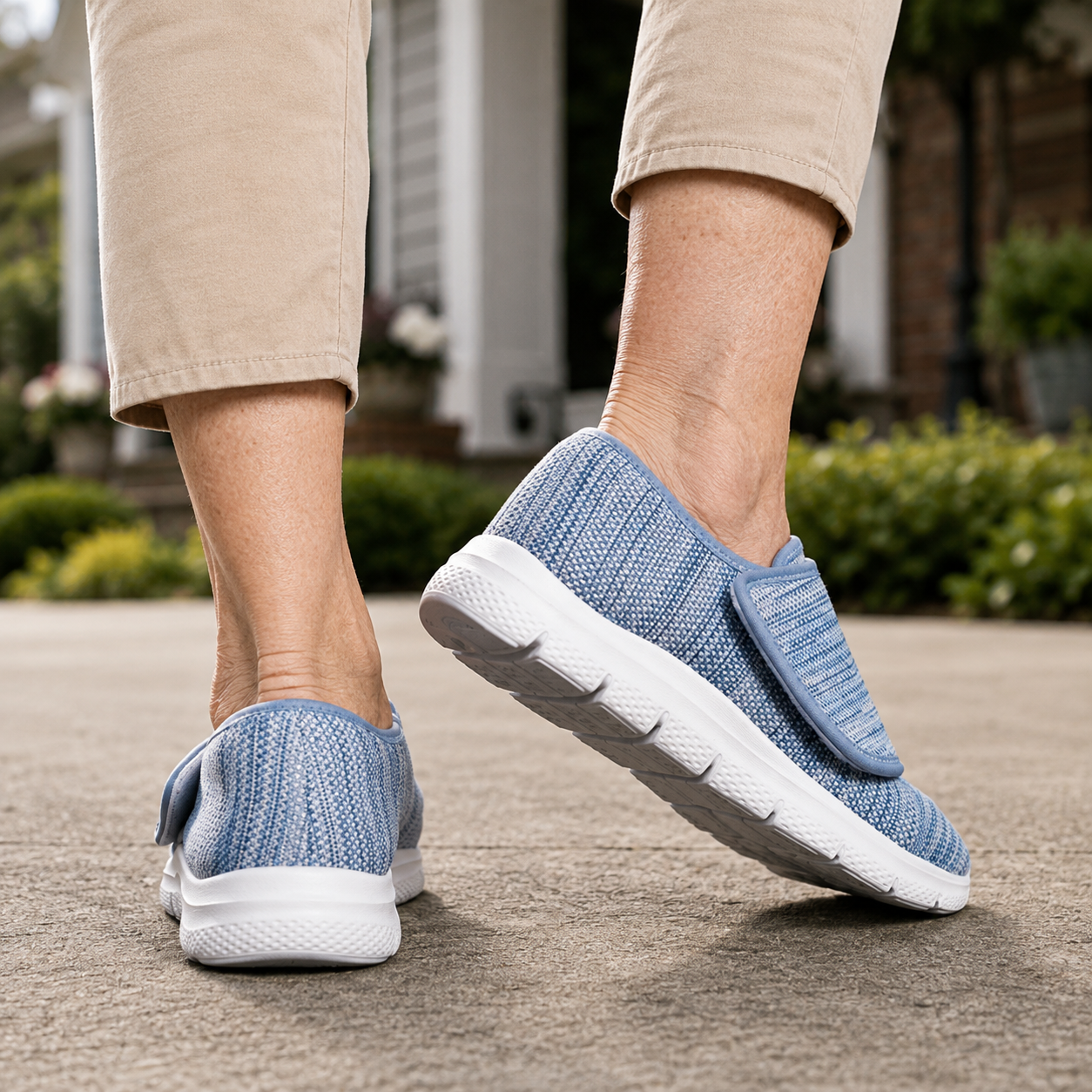 Women’s Orthopedic Wide Fit Shoes -  Soft Comfortable Walking Shoes for Swollen Feet