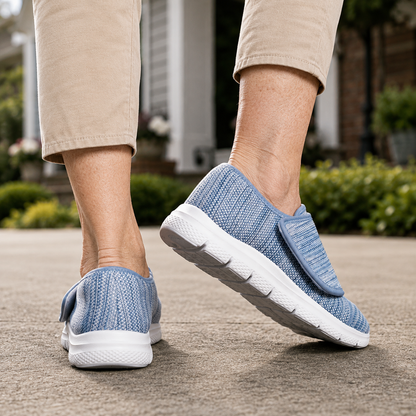 Women’s Orthopedic Wide Fit Shoes -  Soft Comfortable Walking Shoes for Swollen Feet