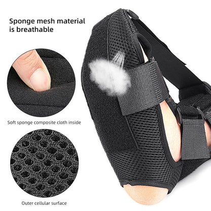 Plantar Fasciitis Night Splint - with Triple Buckle Foot Drop Brace