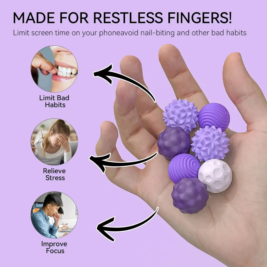 Silicone Magnetic Fidget Balls for Seniors | Stress Relief Hand Therapy Toy