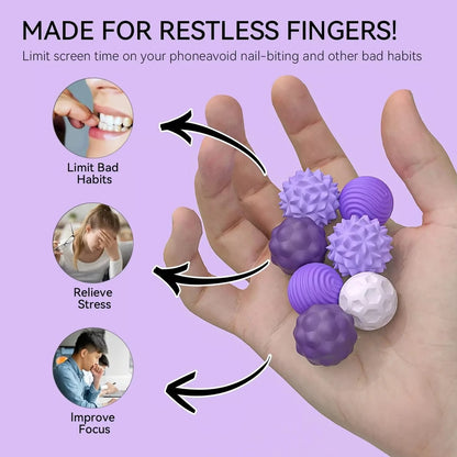 Silicone Magnetic Fidget Balls for Seniors | Stress Relief Hand Therapy Toy