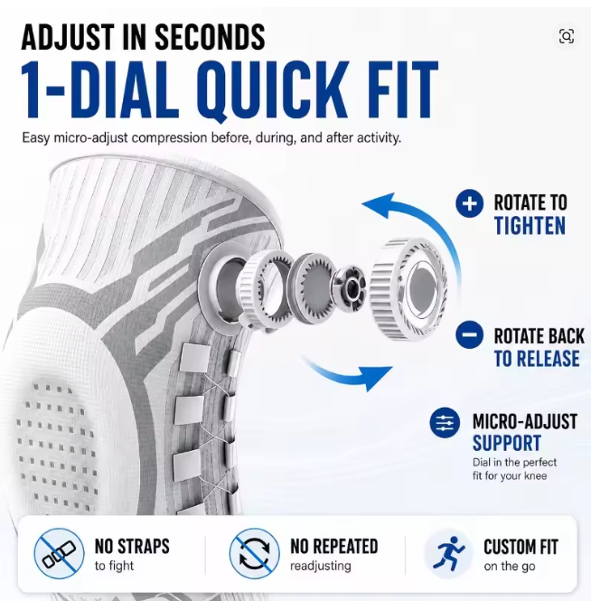 Professional Knee Brace Patella Support Joint Pain Relief Meniscus Support Compression Sleeve for Running Basketball Men Women