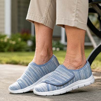 Women’s Orthopedic Wide Fit Shoes -  Soft Comfortable Walking Shoes for Swollen Feet