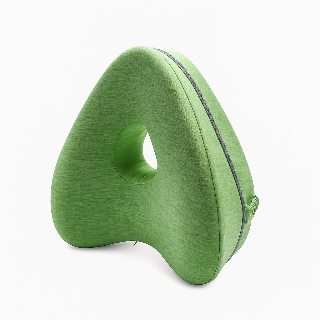 reen sleeping knee pillow for leg alignment and enhanced comfort during sleep